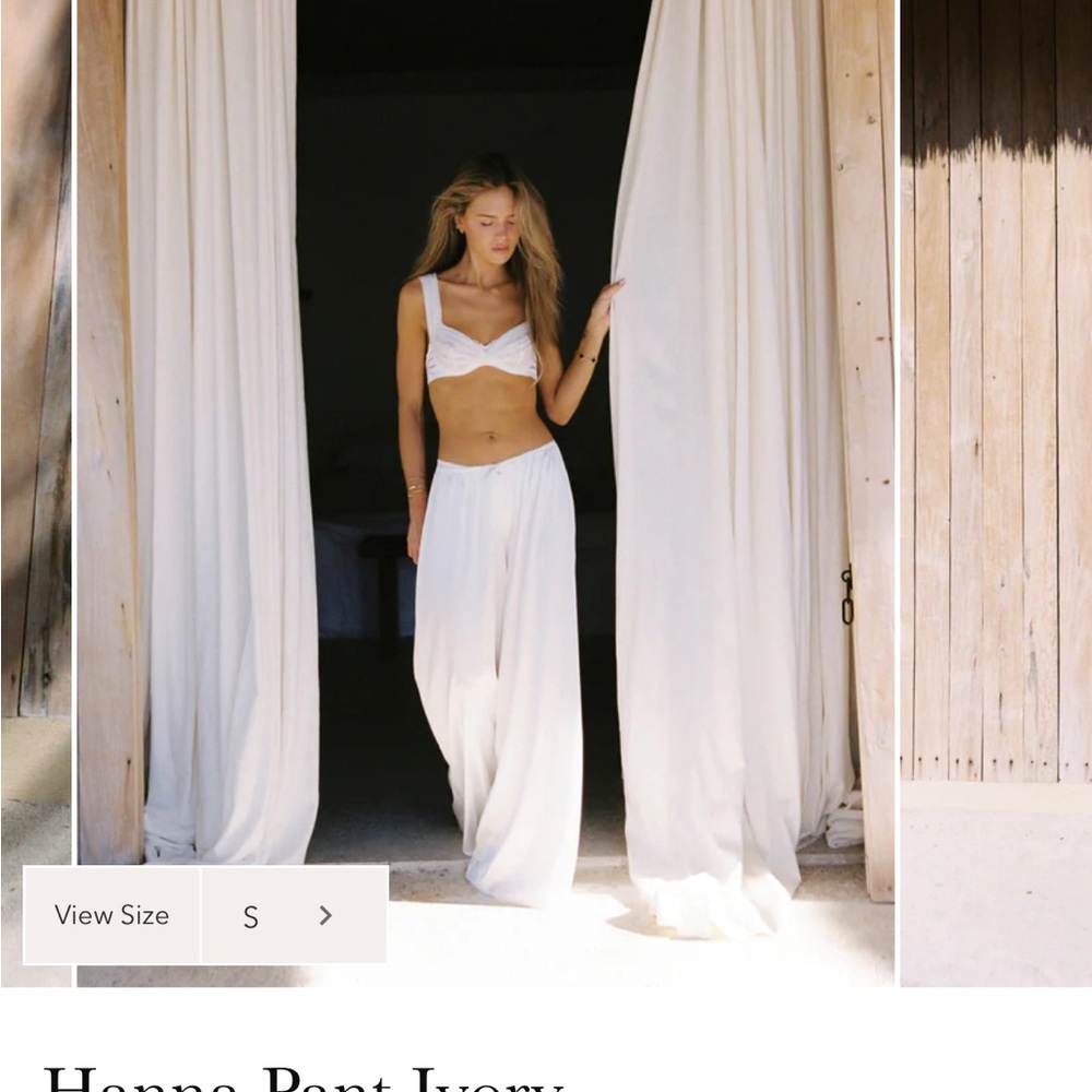 Hanna pant ivory Kat the label